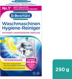 Dr. Beckmann Waschmaschinen Hygiene-Reiniger | Maschinenreiniger mit Aktivkohle | Entfernt unangenehme Gerüche | 250 g