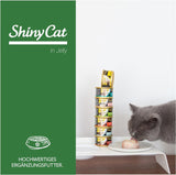 GimCat ShinyCat in Jelly Hühnchen mit Lamm - Nassfutter mit Fleisch und Taurin für Katzen - 24 Dosen (24 x 70 g)