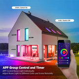 Smart LED Deckenleuchte, 20W 1500LM RGB+CW 2700-6500K Farbambiente, APP or Sprachsteuerungs Deckenleuchte, kompatibel mit Alexa und Google Home, für Schlafzimmer, Wohnzimmer oder Badezimmer