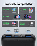 INIU Power Bank, 22.5W Powerbank klein Aber stark 10500mAh, PD3.0 QC4.0 Fast Charging(USB C Input&Output) LED Display Externe handyakkus, kompatibel mit iPhone 13 12 Pro Samsung S21 AirPods iPad  ÖZENSAAT