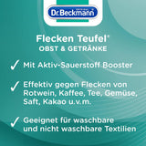 Dr. Beckmann Fleckenteufel Fetthaltiges & Saucen | Spezialfleckentferner gegen Fettflecken, Schokoladen-Flecken, u.v.m. | 50 ml