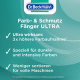 Dr. Beckmann Farb & Schmutzfänger Ultra | langanhaltender Farbschutz für dunkle Wäsche und intensive Farben | ultrastark und mit Aktivkohle für Farbbrillianz | 10 Tücher