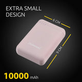 Intenso Powerbank XS 10000, externes Ladegerät (10000mAh, geeignet für Smartphone/Tablet PC/MP3 Player/Digitalkamera) Rosé ÖZENSAAT