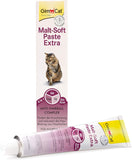GimCat Malt-Soft Paste Extra - Anti-Hairball Katzensnack fördert Ausscheidung von Haarballen - 1 Tube (1 x 200 g)