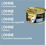 GimCat ShinyCat in Jelly Thunfisch mit Garnelen - Nassfutter mit Fisch und Taurin für Katzen - 24 Dosen (24 x 70 g)