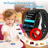 Smartwatch Kinder - Uhr Telefon für Mädchen Jungen mit Anruf, SOS, 14 Spiele, Musik, Kamera, Wecker, Taschenlampe, Kinderuhr Telefonieren Smart Watch Kids Geschenk (Rosa)