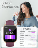 Smartwatch mit Telefonfunktion,Smartwatch für Damen Herren HD-Touch Screen Fitnessuhr mit SpO2-Überwachung Pulsuhr Schlafmonitor Schrittzähler Uhr Multi Trainingsmodi für Android iOS