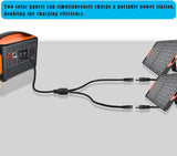 Y-Splitter-Adapterkabel, 14 AWG DC, 8 mm, eine Buchse auf Zwei Stecker, Netzkabel für tragbare Kraftwerke, Solarpanel, Solar-Powerbank usw. (2 FT) ÖZENSAAT