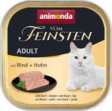 Nassfutter Katze Adult - mit Rind + Huhn 32 x 100g - hochwertige