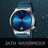 Mens Watch Waterproof Stainless Steel Mesh Minimalist Black Watches for Men Simple Design Fashion Business Dress Casual Analogue Quartz Wrist Watches