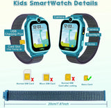 Smartwatch Kinder - 1.68'' Uhr Telefon für Mädchen Jungen mit Anruf, SOS, 18 Spiele, Musik, Kamera, Wecker, Taschenlampe, Kinderuhr Telefonieren Smart Watch Kids Geschenk