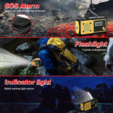 AOKBON Solar Radio Tragbare Radios Kurbelradio Dynamo Radio Wiederaufladbar Notfallradio Mit Powerbank LED Taschenlampe SOS Alarm Für Ourdoor Notfall