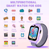 Smartwatch Kinder - 1.68'' Uhr Telefon für Mädchen Jungen mit Anruf, SOS, 18 Spiele, Musik, Kamera, Wecker, Taschenlampe, Kinderuhr Telefonieren Smart Watch Kids Geschenk