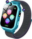 Smartwatch Kinder - 1.68'' Uhr Telefon für Mädchen Jungen mit Anruf, SOS, 18 Spiele, Musik, Kamera, Wecker, Taschenlampe, Kinderuhr Telefonieren Smart Watch Kids Geschenk