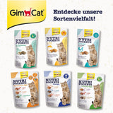 GimCat Nutri Pockets Dental - Knuspriger Katzensnack mit cremiger Füllung und funktionalen Inhaltsstoffen - 1 Beutel (1 x 60 g)