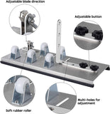 Glasschneider für Flaschen Edelstahl Flaschenschneider 5 Verstellbares Rad Glasschneider Bottle Cutter Kit zur DIY Flaschen Pflanzmaschinen Kronleuchter aus Glas Kerzenständer