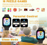 Smartwatch Kinder - 1.68'' Uhr Telefon für Mädchen Jungen mit Anruf, SOS, 18 Spiele, Musik, Kamera, Wecker, Taschenlampe, Kinderuhr Telefonieren Smart Watch Kids Geschenk