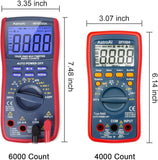 Digital Multimeter, Voltmeter Ohmmeter Amperemeter Mit TRMS 4000 Counts,