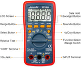 Digital Multimeter, Voltmeter Ohmmeter Amperemeter Mit TRMS 4000 Counts,