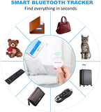 Schlüsselfinder Bluetooth Tracker mit APP, Ultra Dünn Wireless Anti-Lost Key Finder, Bidirektionalem Alarm Item Locator, zum Auffinden von Telefon, Schlüssel, Brieftasche und Gepäck, 2er Pac