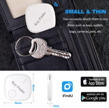 Schlüsselfinder Bluetooth Tracker mit APP, Ultra Dünn Wireless Anti-Lost Key Finder, Bidirektionalem Alarm Item Locator, zum Auffinden von Telefon, Schlüssel, Brieftasche und Gepäck, 2er Pac