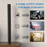 Soundbar 2.0 für TV Geräte,110dB 80W 86cm Bluetooth 5.0 Lautsprecher für Heimkino,HDMI,AUX,SPDIF/Optisch,Sound bar,3D Surround Sound für Monitore