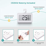 Kühlschrankthermometer 4er-Pack LCD-Display Digitales Kühlschrankthermometer Wasserdichtes Kühl- / Gefrierkochthermometer mit magnetischem Rückenhaken Einziehbarer Ständer, ÖZEN SAAT