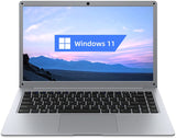 Notebook 14 Zoll, Intel Celeron N4000 #Laptop mit Windows 11, 12GB LPDDR4 256GB SSD, Intel UHD 600, FHD 1920x1080P, 2,4G+5G WLAN, BT4.0, USB 3.0