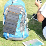 Solar Powerbank 25000mAh Tragbare Solar Ladegerät mit 4 Solarpanels, Outdoor wasserfester externer Akku mit 2 USB Ports für Smartphones, Tablets