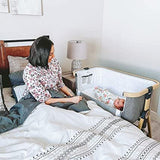 Babyl Babybetten Beistellbett Tragbar Babybett mit atmungsaktivem Netz und Laken, verstellbarer Stubenwagen Beistellbett für Kleinkinder ÖZEN SAAT