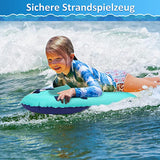 Aufblasbares Bodyboard mit Griffen, Surfbrett Kinder Aufblasbar, Schwimmendes Surfbrett, Mini-Schwimmhilfe, Surfbrett für Kinder und Schwimmanfänger; ÖZEN SAAT