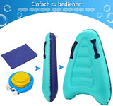 Aufblasbares Bodyboard mit Griffen, Surfbrett Kinder Aufblasbar, Schwimmendes Surfbrett, Mini-Schwimmhilfe, Surfbrett für Kinder