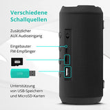 Bluetooth Lautsprecher mit UKW Radio und MP3 Player, Portable Speaker, Bluetooth Musik Box mit True Wireless Stereo; ÖZEN SAAT