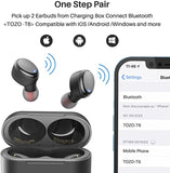 Bluetooth Kopfhörer Kabellos In Ear Kopfhörer Touch Control mit Kabellosem Ladecase, IPX8 Wasserdicht Ohrhörer Bluetooth; ÖZEN SAAT 