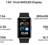 HUAWEI WATCH FIT new Smartwatch, 1,64 Zoll lebendiges AMOLED-Display, 10 Tage Akkulaufzeit, ganztägige SpO2-Überwachung, 24/7 Herzfrequenzüberwachung, Deutsche Version, Einheitsgröße, Graphite Black