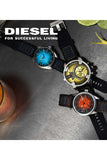 Diesel 52 mm Silikon Kordon Sarı Kadran Erkek Saati DZ7411 MvS