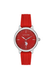 U.S. Polo Assn. Kadın Kırmızı Kol Saati Uspa2031-04