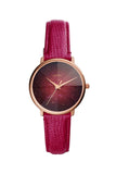 Fossil 33mm Pink Leather Cord Women's Watch ES4731