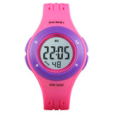 Digital Kinderuhr pink, Alarm, chronograph, led licht