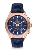 PacoMarine PM.51081.09 Freedom Collection Roségold, Blau Lederband Herrenuhr, ÖZENSAAT